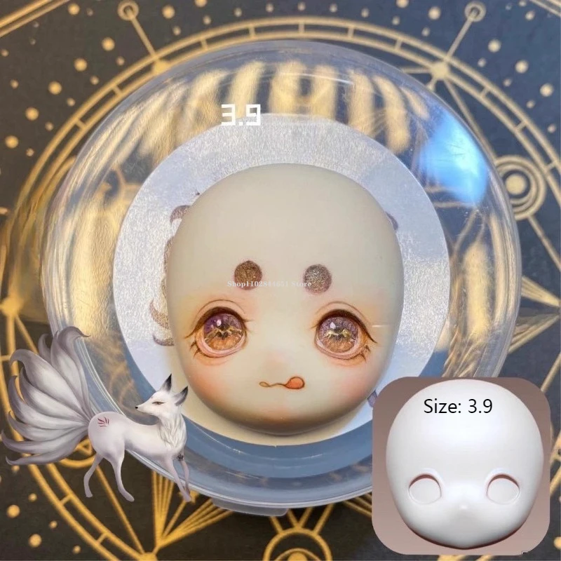 Q Version Baby Face Silicone Mould Handmade DIY Resin Polymer Soft Clay Ultra-light Clay Stone Sculpture Cartoon Doll Face Molds