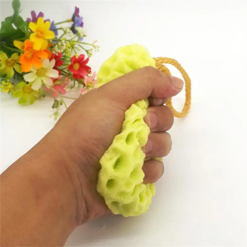 Honeycomb Baby Bath Sponge Shower Ball Exfoliating Soothing Body Cleaning Tool