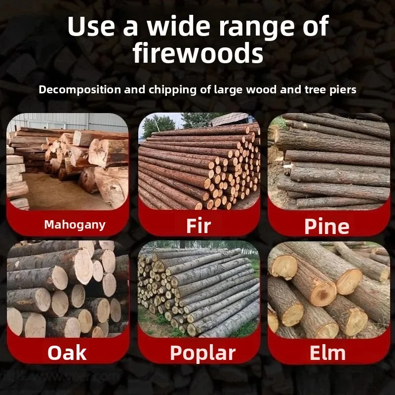 فاصل خشب أوتوماتيكي جديد عالي الطاقة ريفي اثنين من الخشب الكهربائي المنزلي