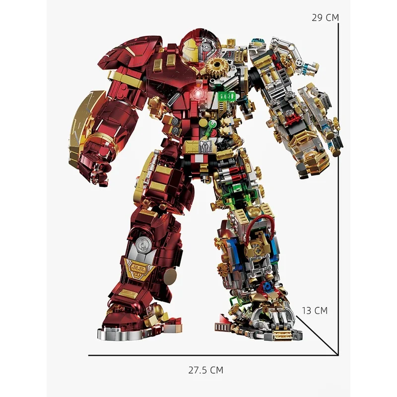 2700 + pièces fer héros blocs figurines d'action marque ensembles de construction Buster Mech bricolage brique jouets à collectionner pour garçons adultes enfants cadeaux