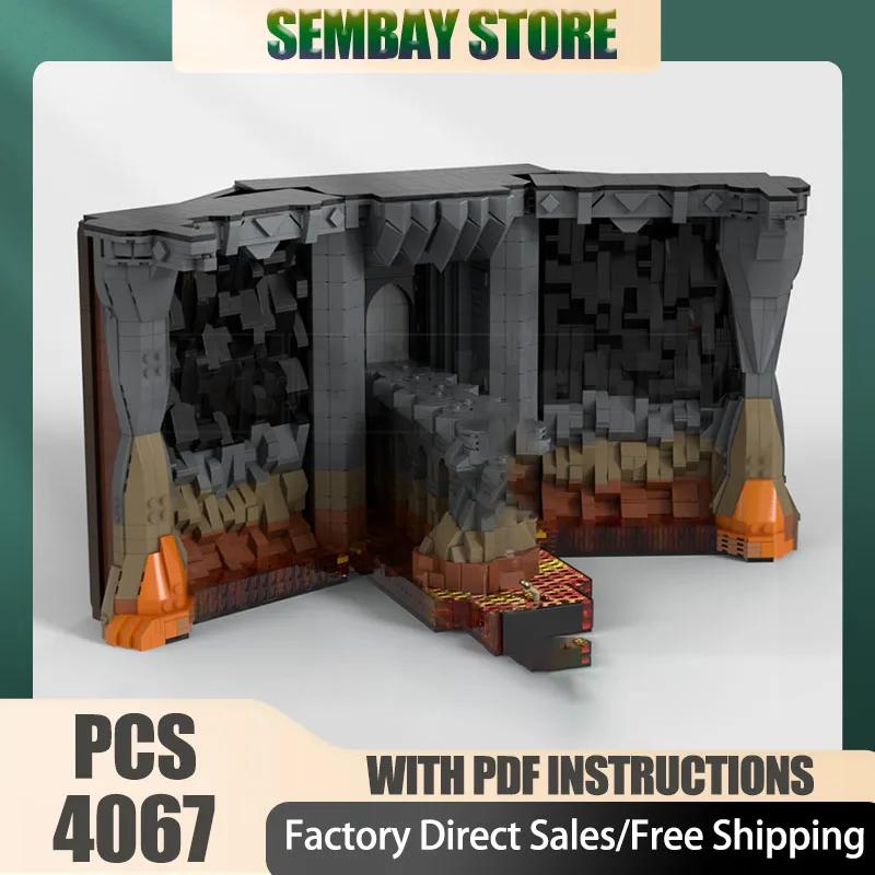 

Moc Building Bricks Модульная трещина разрушения кольца-Deluxe Version Технологические блоки Christma DIY Игрушка Строительный подарок