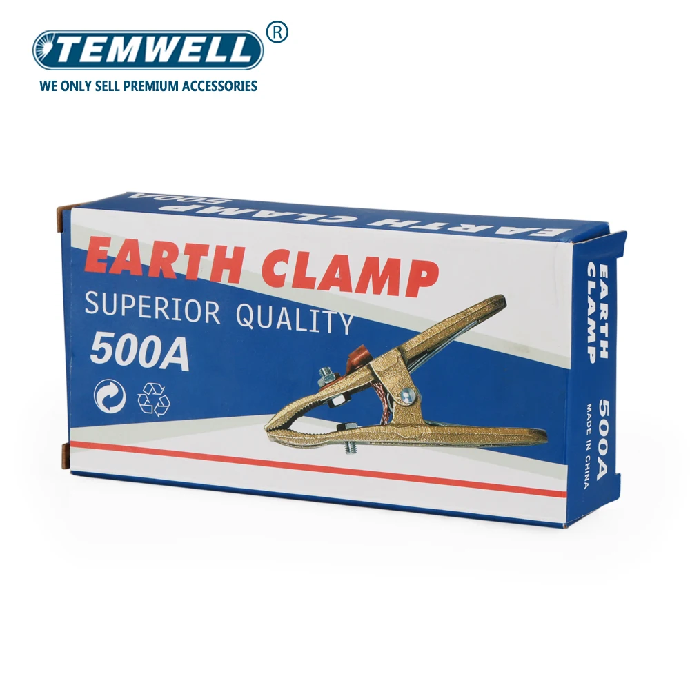 Welding Clamp 500A Ground Clamp Heavy Duty Earth Clamp for Welding/Cutting/Electrical Transaction Cable Holder Full Copper Body