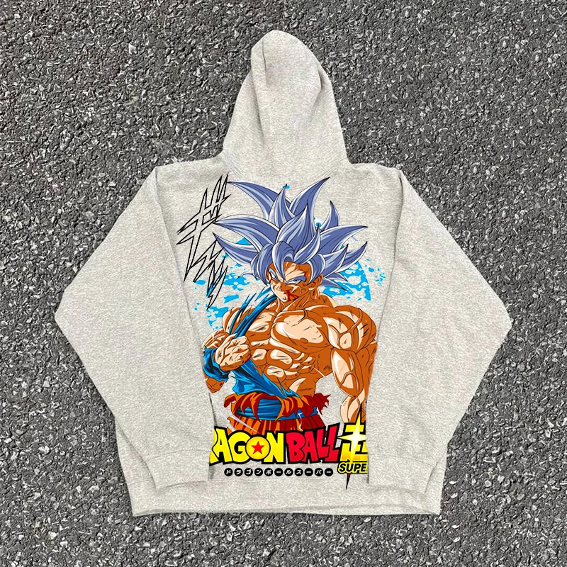 

Dragon Ball Z осенне-зимняя толстовка с капюшоном для бойфренда, подарок на день рождения, сын Гоку, узор, аниме, периферийное пальто с длинными рукавами