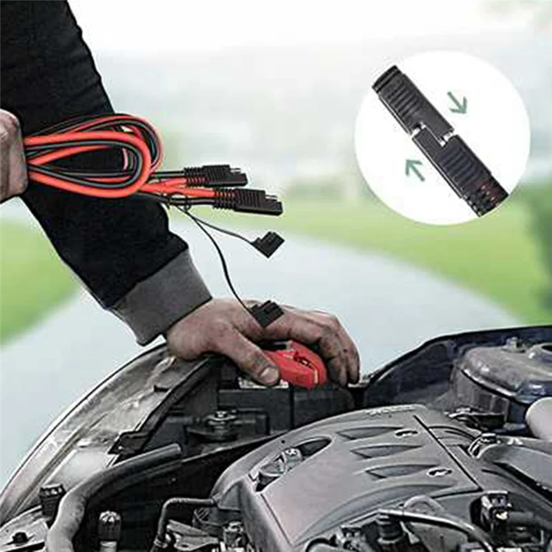 Удлинительный кабель 14AWG SAE-SAE, быстроразъемный адаптер питания, кабель для зарядки аккумулятора для автофургона мотоцикла