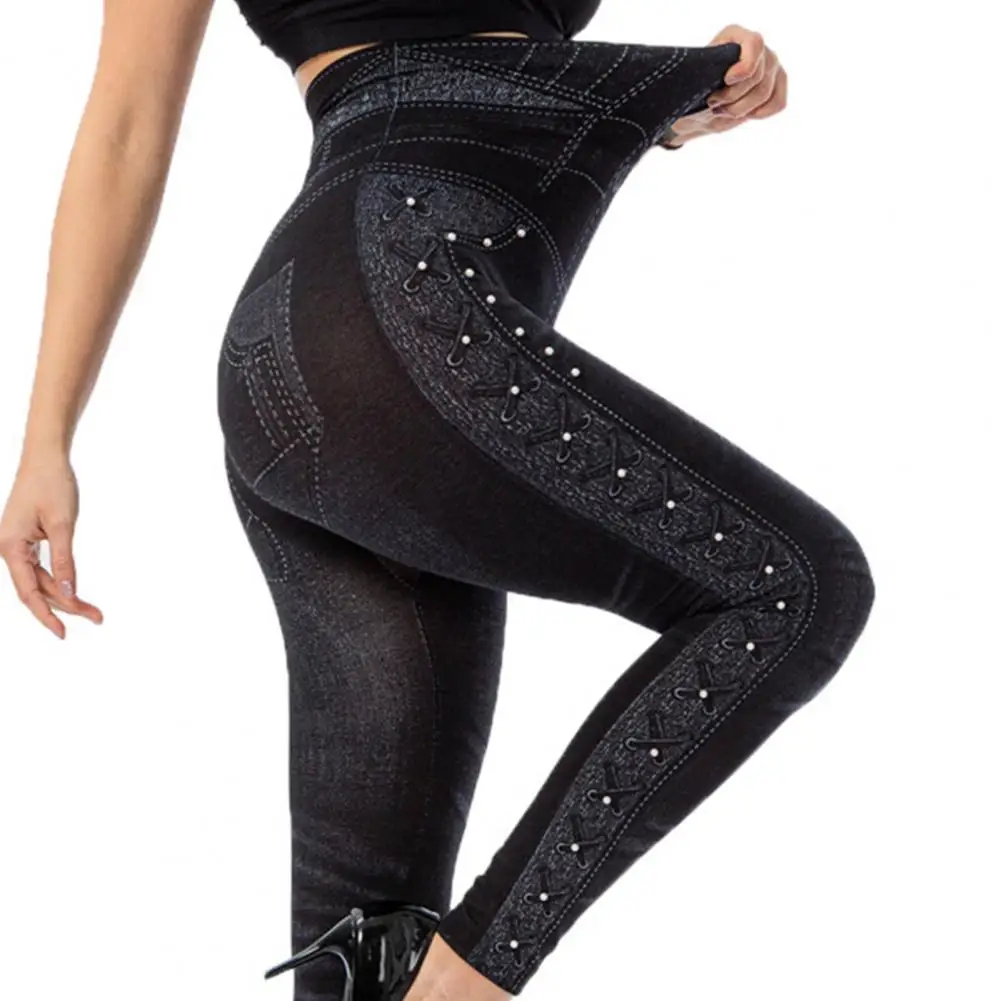 Fashion Elegant Stretchy Women Pants Fine Knitted Polyester Pencil Pants Women Trousers Skinny Pants