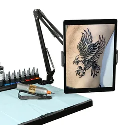 Tattoo Tablet Bracket Desktop iPad Computer Support Clip Shooting Stand Folding Workbench Tattoo Body Beauty Tool Accessories