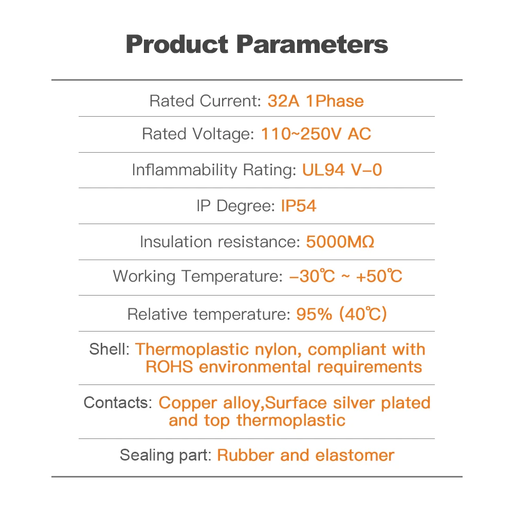 GOODCELL Type1 إلى Type2 32A 1Phase 7.2kw Max EV مهايئ شاحن J1772 إلى IEC62196 EV شاحن محول #4