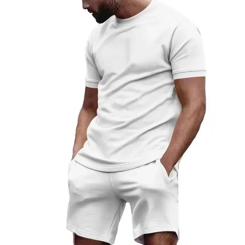 Ensemble de vêtements de sport, de fitness, de course à pied, décontractés, à séchage rapide et respirants, à manches courtes et à shorts courts, tendance et polyvalent