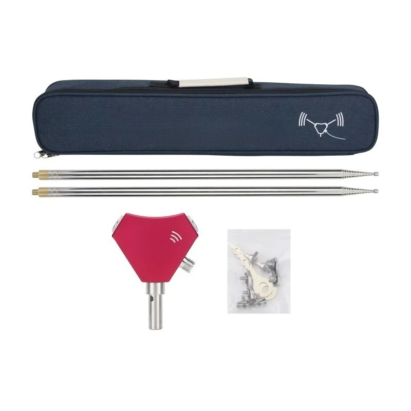 Red 50 Ohm Portable Positive V Retractable Shortwave Antenna with V1.0 Female Connector