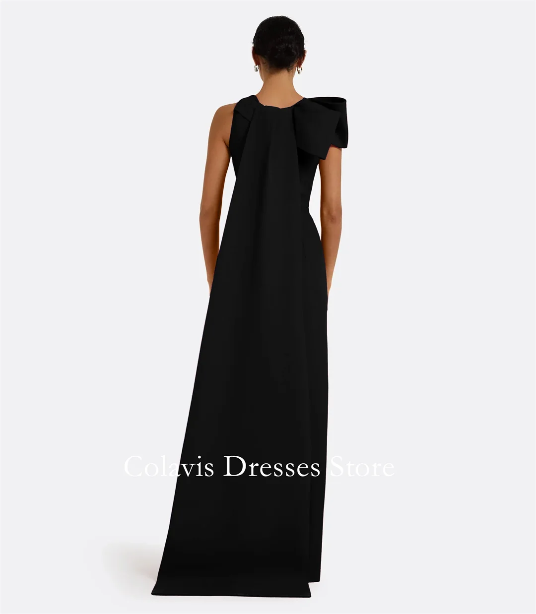 2025 Maßgeschneiderte U-Boot-Ausschnitt, bodenlang, schwarze Meerjungfrau, gerüschte Ballkleider, Abendkleid, Damen-Abendkleider, formelles Partykleid