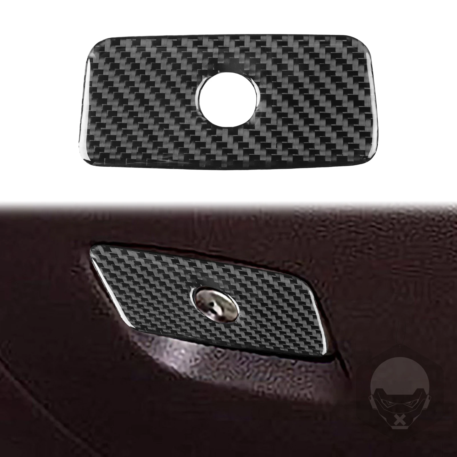 Carbon Fiber For Jeep Grand Cherokee 2011–2026 Car Co-pilot Storage Box Switch Trim Customizable Sticker Interior Accessories