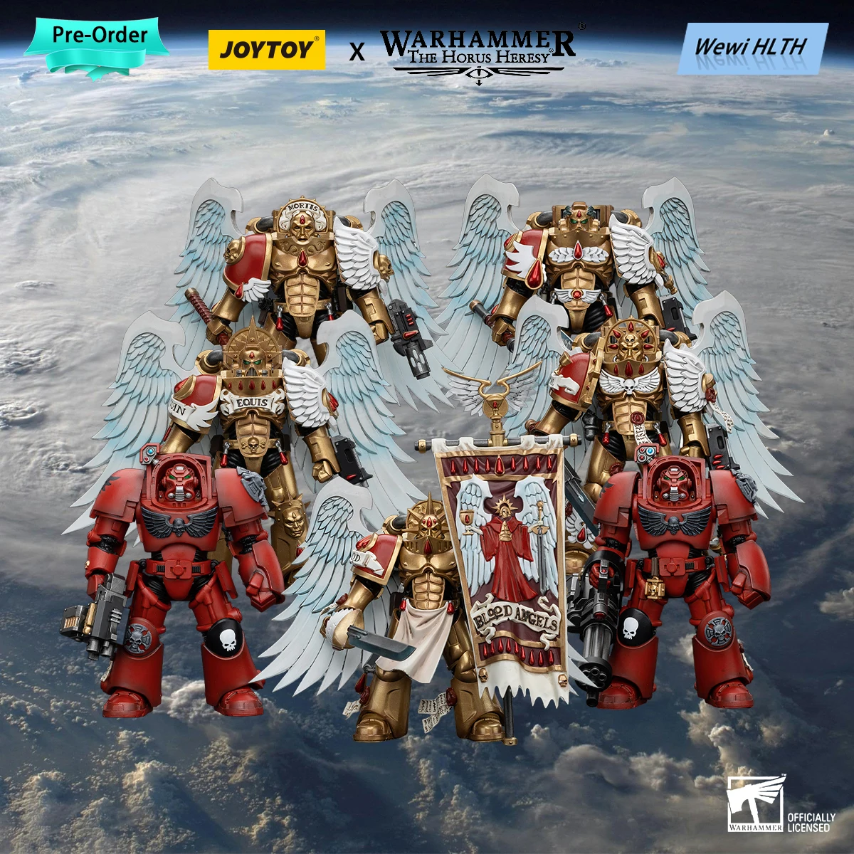 

[Pre-Order]Genuine JOYTOY 1/18 Action Figure 40K Blood Angels Sanguinary Guard And Blood Angels Terminator Squad Anime Figures