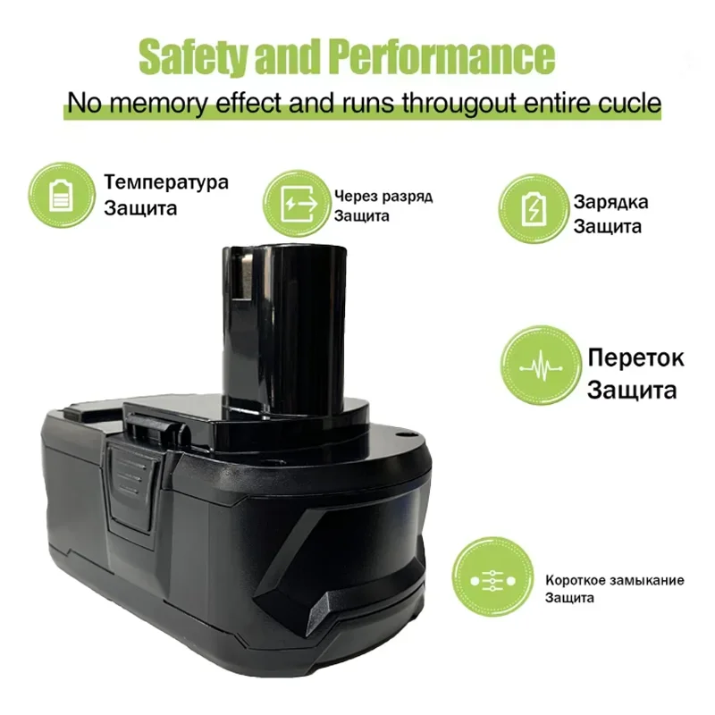 For RYOBI One+ Plus Li-Ion Battery Pin P104 P107 RB18L50 RB18L20 P108 1/2/4Pcs 18V 12.0Ah Replace