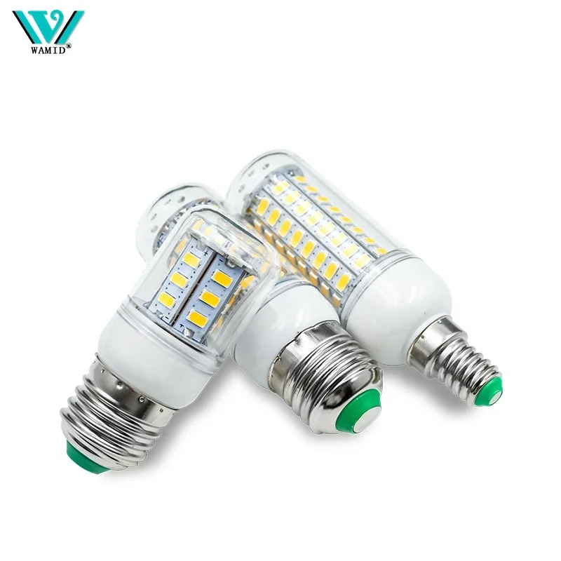 

1-10pcs E27 E14 LED Light Bulb 5730 SMD Corn Lamp AC 220V 24 36 48 56 69 72LEDs Lampadas Led Chandelie Replace Halogen Lamps