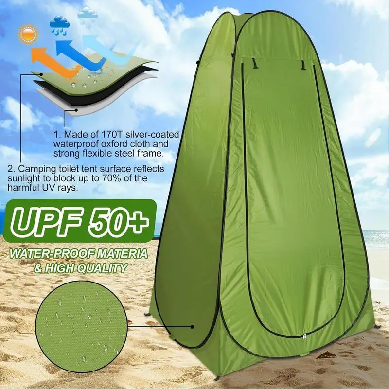 

Pop-up Privacy Tents Shower Tents Camping & Hiking Shelters Portable Outdoor Camping Bathrooms Changing Rooms Privacy Shelters