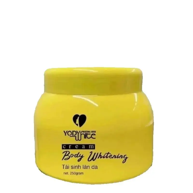 250g verhelderende lichaamscrème huidvernieuwings- en exfoliërende formule, snel bleken, voedend en gladmakend voor een stralende huid