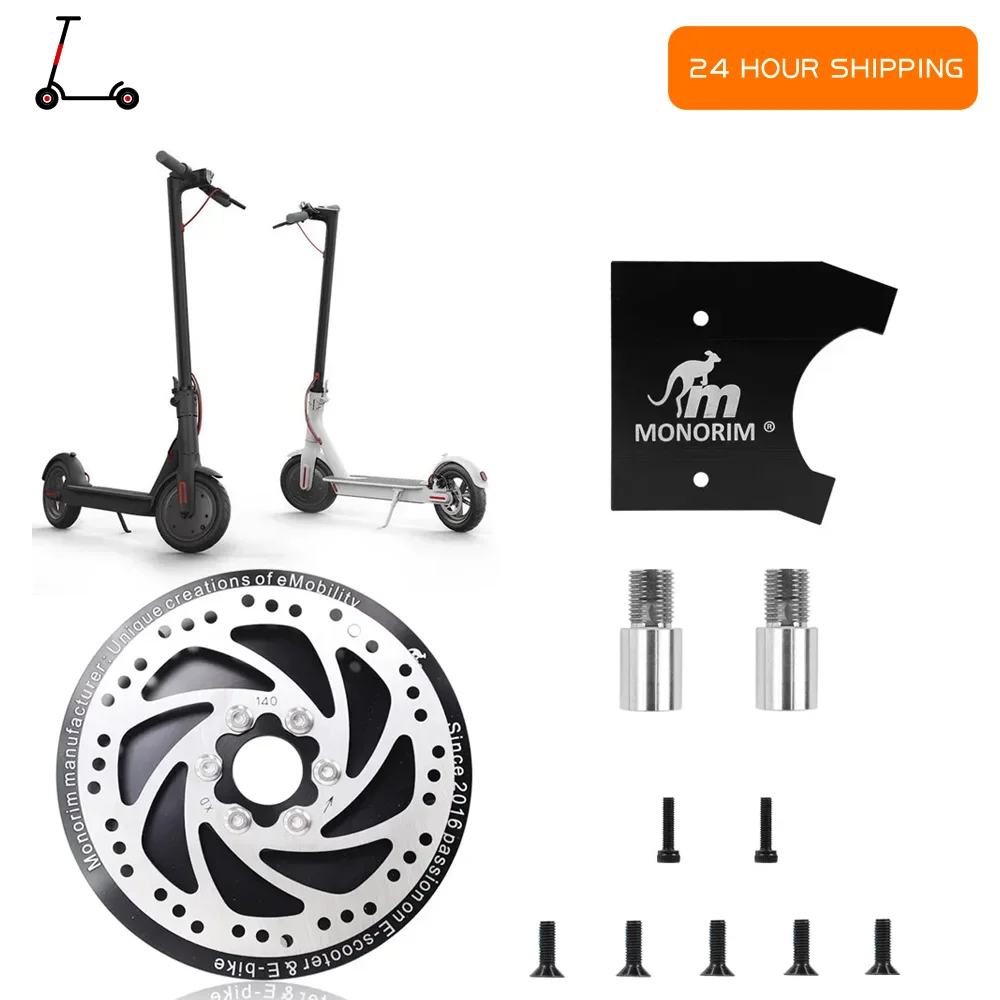 

Передняя часть двигателя Monorim 500 Вт, обновленный комплект дискового тормоза 140 мм для Xiaomi M365/1S/Pro/Mi3, аксессуары для электрического скутера