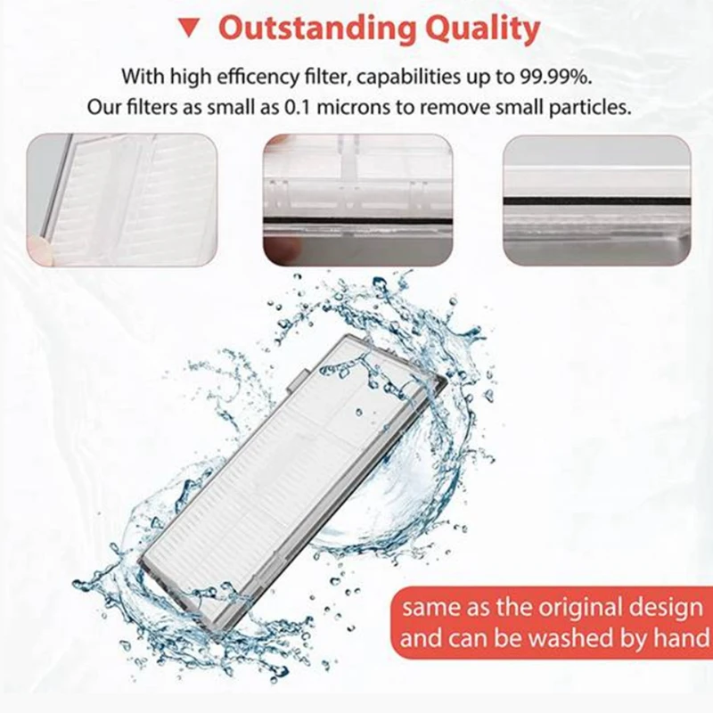 Roller Brush HEPA Filter Mop Cloth Bag Accessories For Roborock S8 Pro Ultra / S8+/ S8 PLUS / S8 Vacuum Cleaner