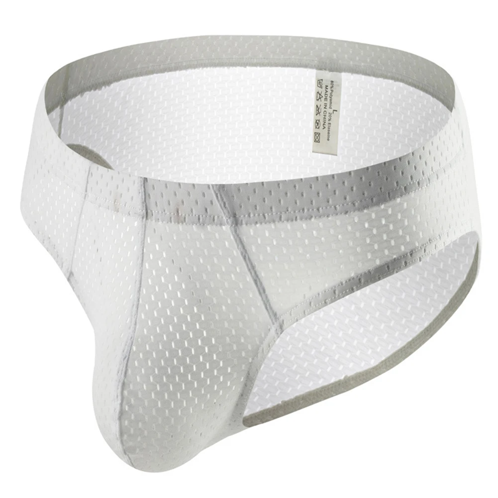 For Bedroom For Intimate Moments Black White Blue Red Grey Mesh See Through Briefs Sexy Underwear Elastic Waistband
