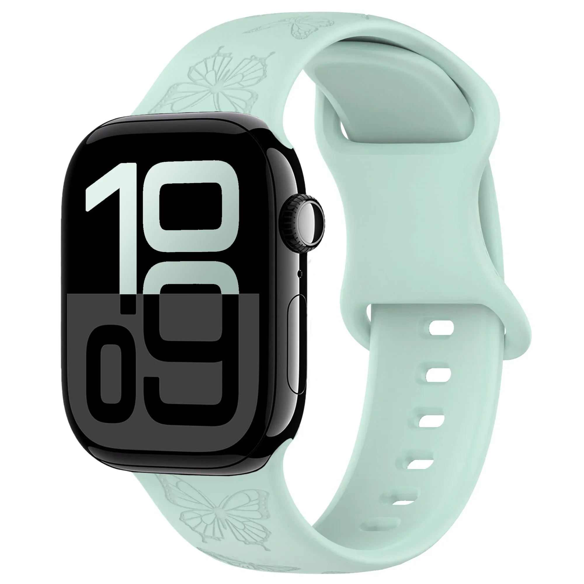 Apple Watch 용 실리콘 스트랩 10 9 8 7 밴드 42mm 46mm 45mm 41mm 울트라 2 49mm 패턴 팔찌 밴드 iWatch 6 5 4 SE 40mm 44mm