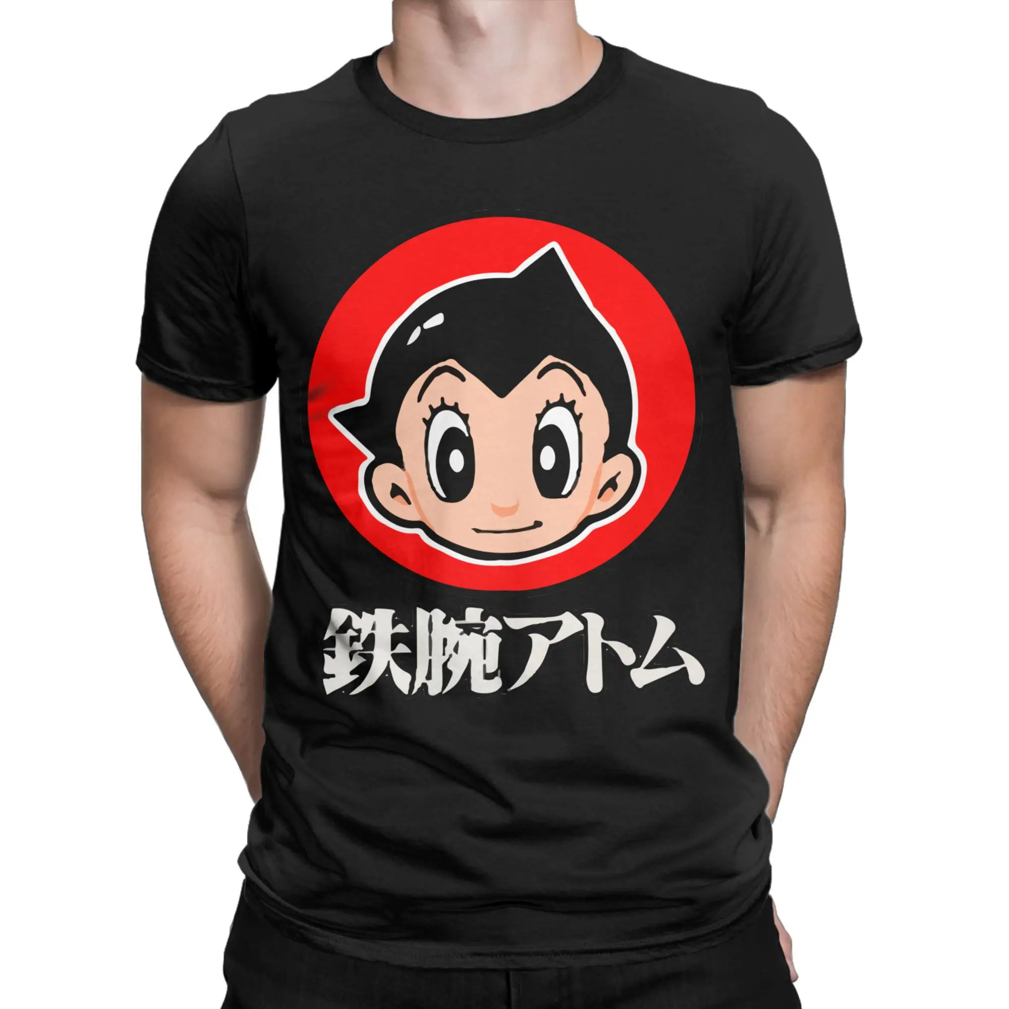Funny Astroboy Manga Anime Tshirt Unisex O-neck Short Sleeve Tops Mighty Atom Astro Boy 100%Cotton Summer Clothing