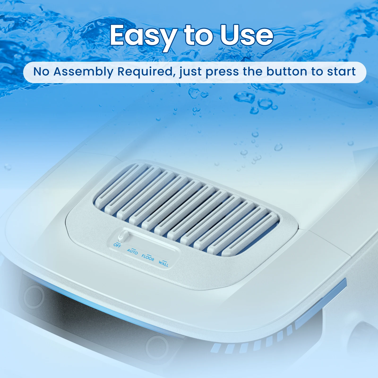 5200mAh Cordless Pool Vacuum Cleaner High Efficiency Eco-Friendly Plastic Handle For In-ground Swimming Pool view 5