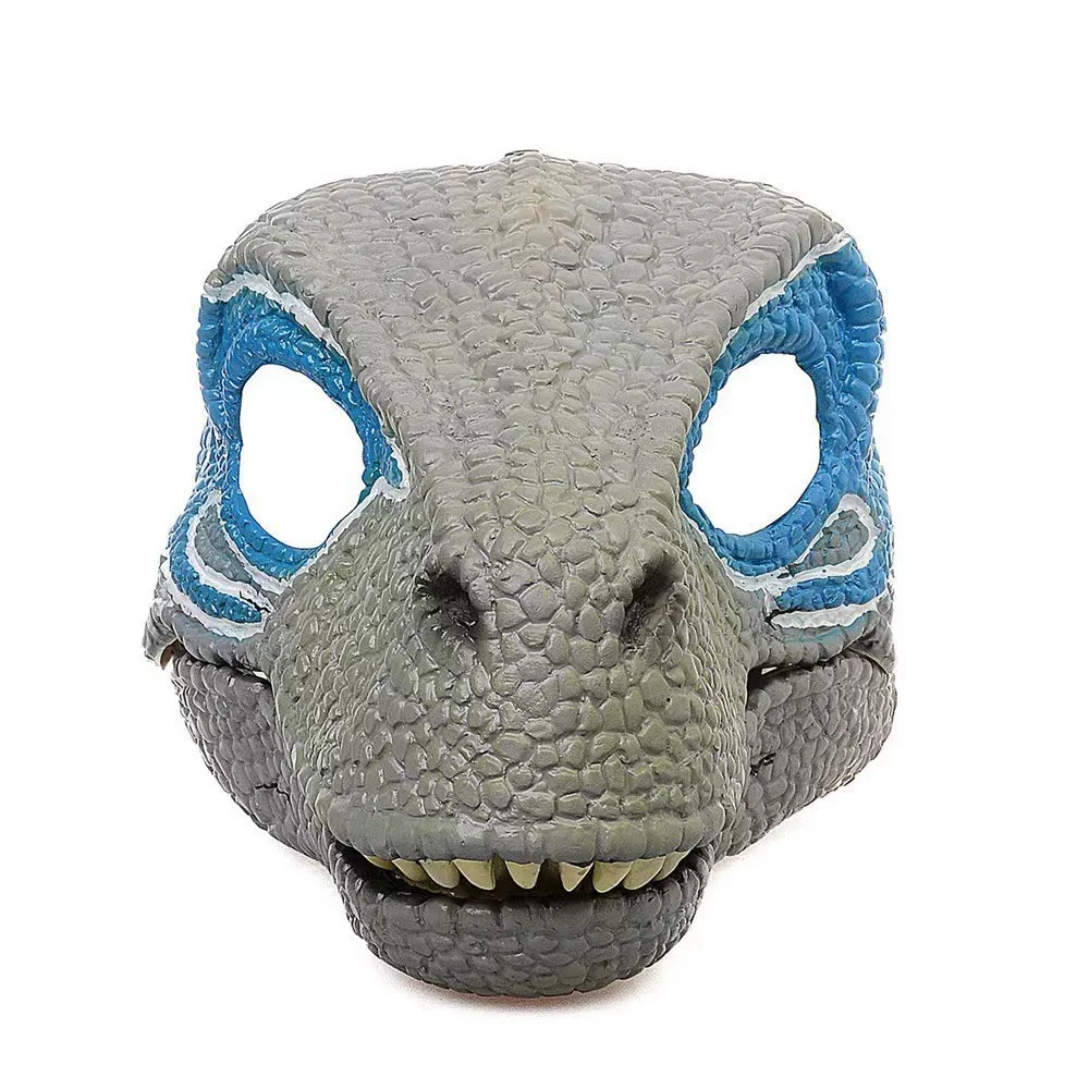 Maschera in lattice di dinosauro a bocca aperta Regalo di Natale Maschera di dinosauro Horror Dino Maschera Copricapo Adulto Bambini Festa Cosplay