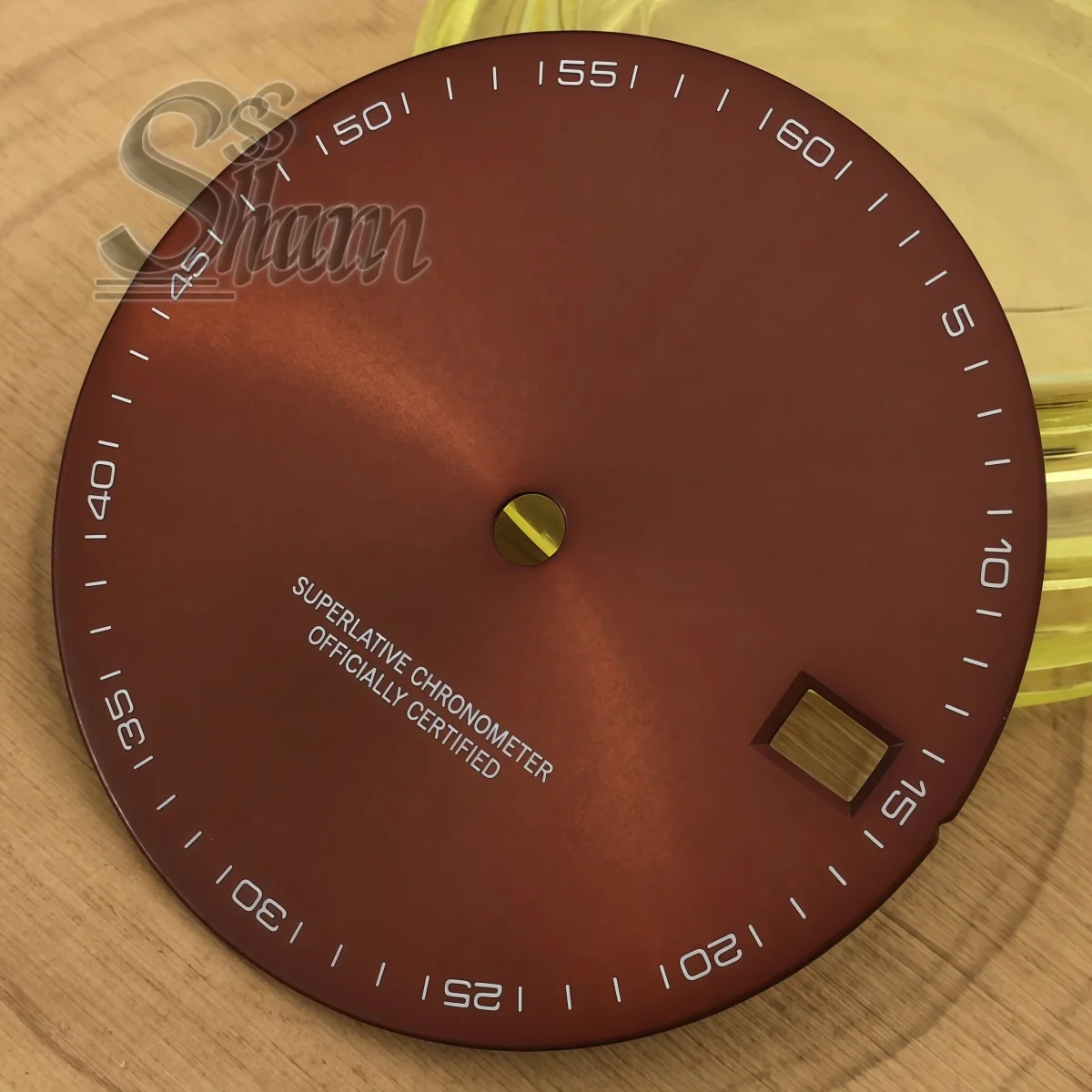 29mm Arabic Numeral Scale Rising Sun Dial Without Logo Is Suitable for DIY Refitting Accessories of NH35 Automatic Movement