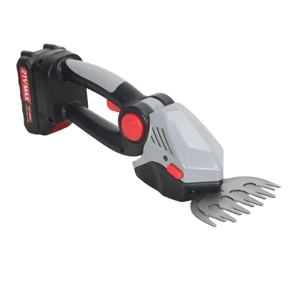 ماكينة تشذيب التحوط ذات القطب الصغير 2 في 1 21 فولت، ماكينة تشذيب العشب الكهربائية مع عمود تمديد، ماكينة تشذيب شجيرة لاسلكية متعددة الزوايا قابلة للتعديل