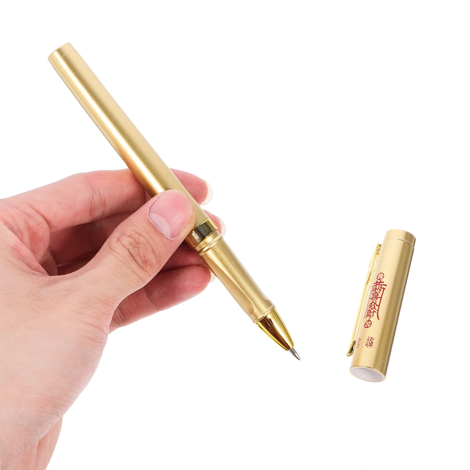 

Wish 2024 Dragon Year Blessing Writing Pen Plastic Lid Design Ergonomic Body Fine Details Portable Office Business Daily