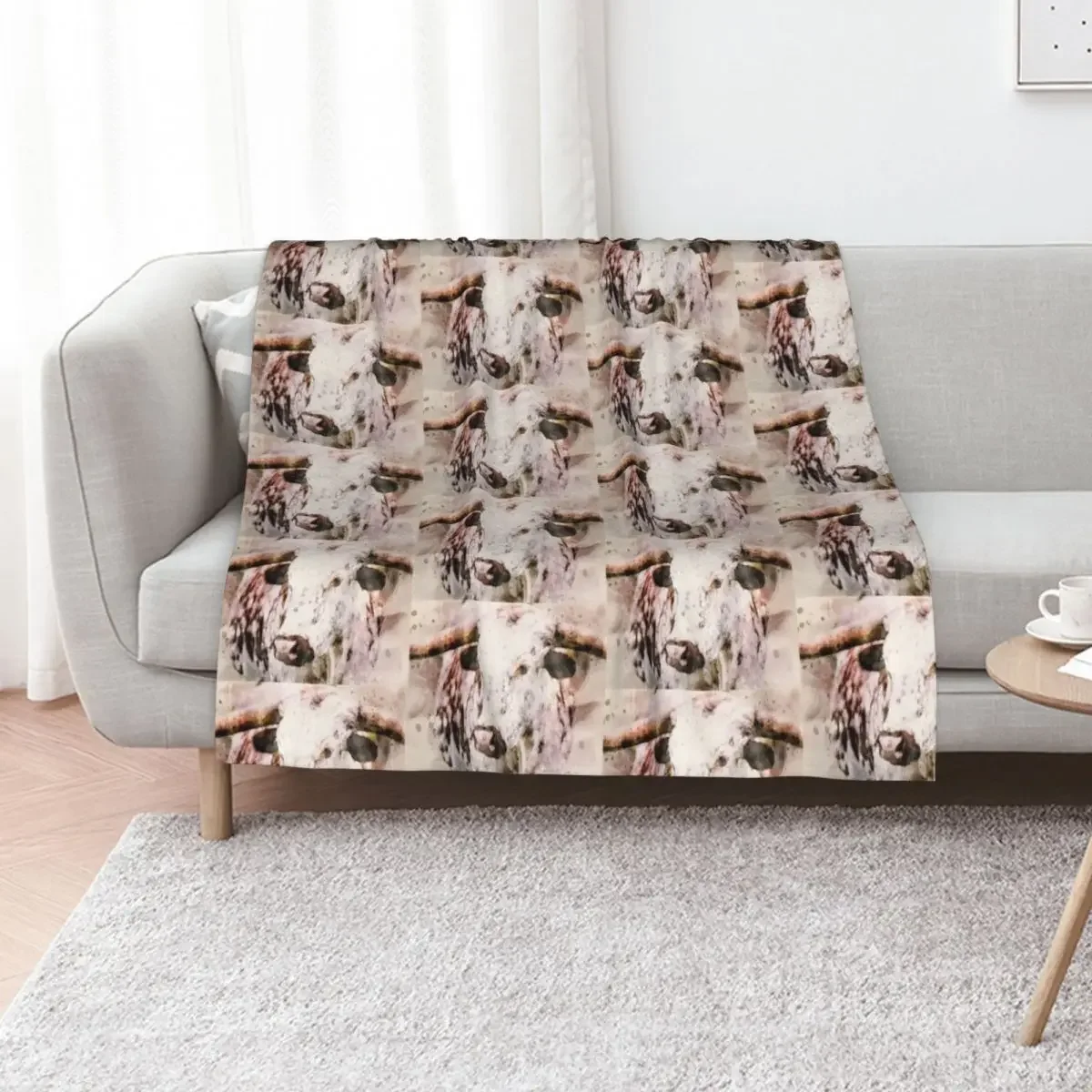

Texas longhorn cattle Throw Blanket Fashion Sofas Bed covers sofa bed Thermals For Travel Blankets