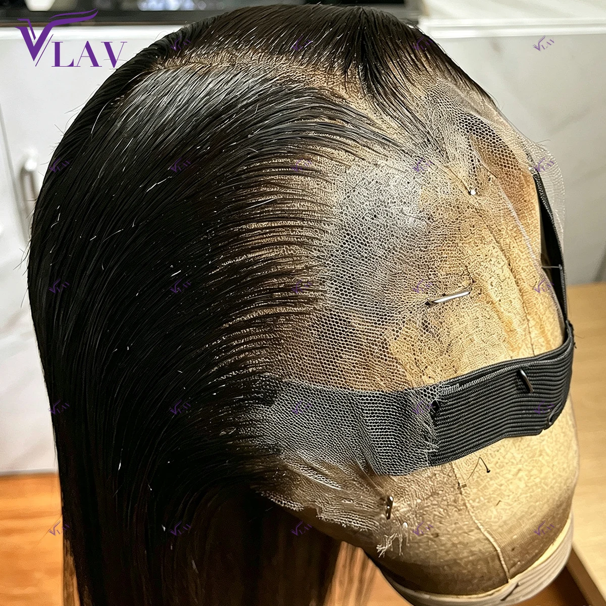 

Lagos Hairline 450 Density Silky Straight 100% Human Hair Glueless Wigs Human Hair 13x4/13x6/360 HD Lace Frontal Wig Preplucked