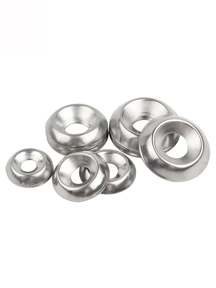 25/50/100pcs 304 Stainless Steel Conical Washer Countersunk Concave-convex Washer Hollow Decorative Fisheye Washer M3 M4 M5 M6