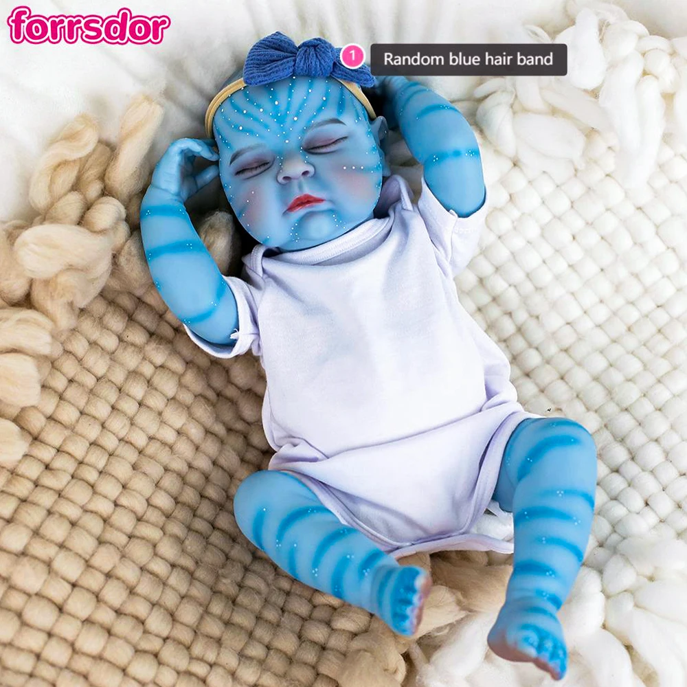 

18-дюймовая кукла реборн Avatar Peaches Sleeping Baby 3D Skin, многослойная картина с ручной росписью Hiar Touch Doll, детская игрушка