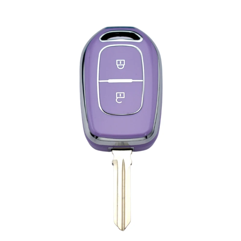 Housse de protection en TPU souple pour clé télécommande de voiture, 2 boutons, pour Renault Duster Dacia Scenic Master Megane Shell, porte-clé