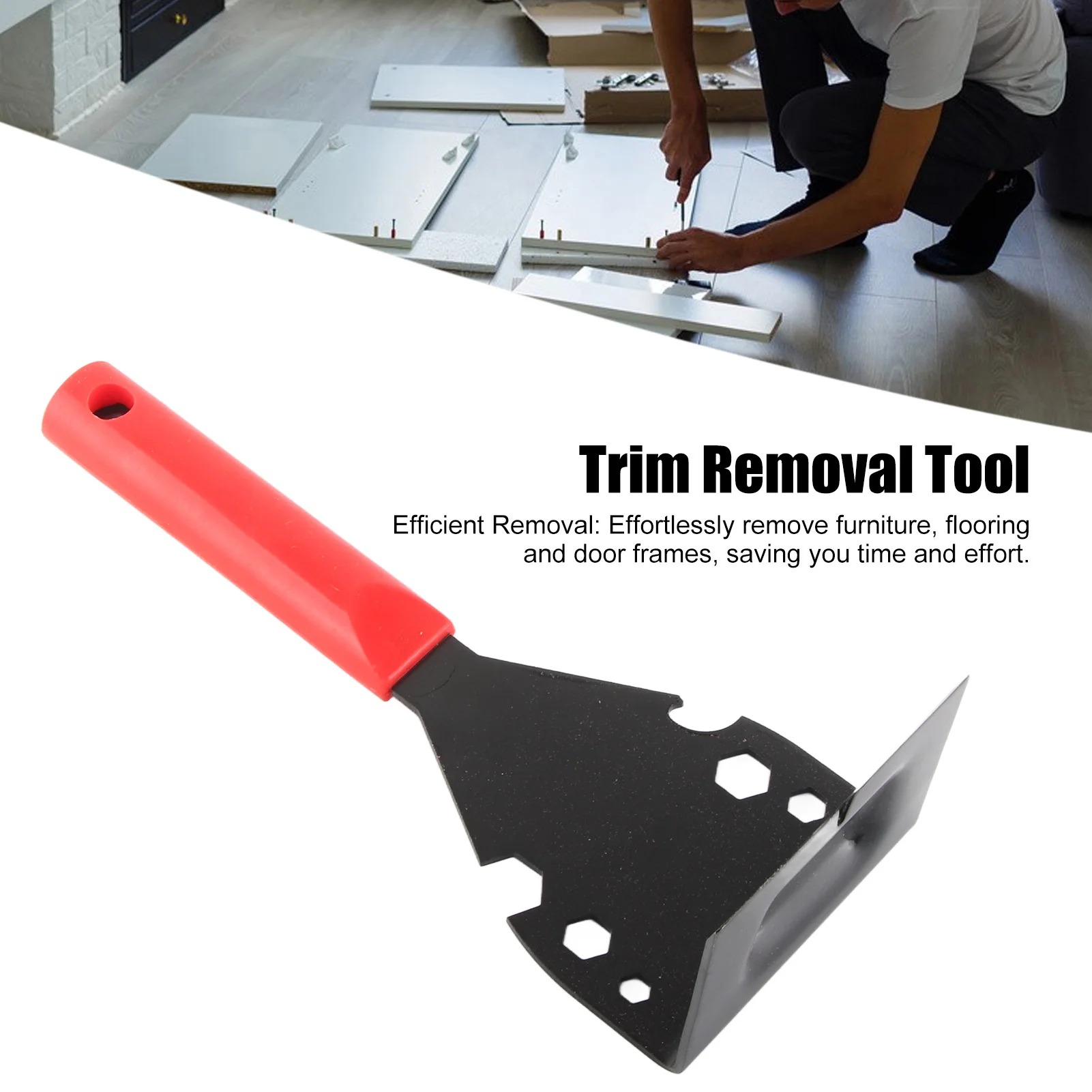 

Инструмент для снятия молдингов и плитки из нержавеющей стали, многофункциональный, компактный, для легкого использования, для снятия плинтусов