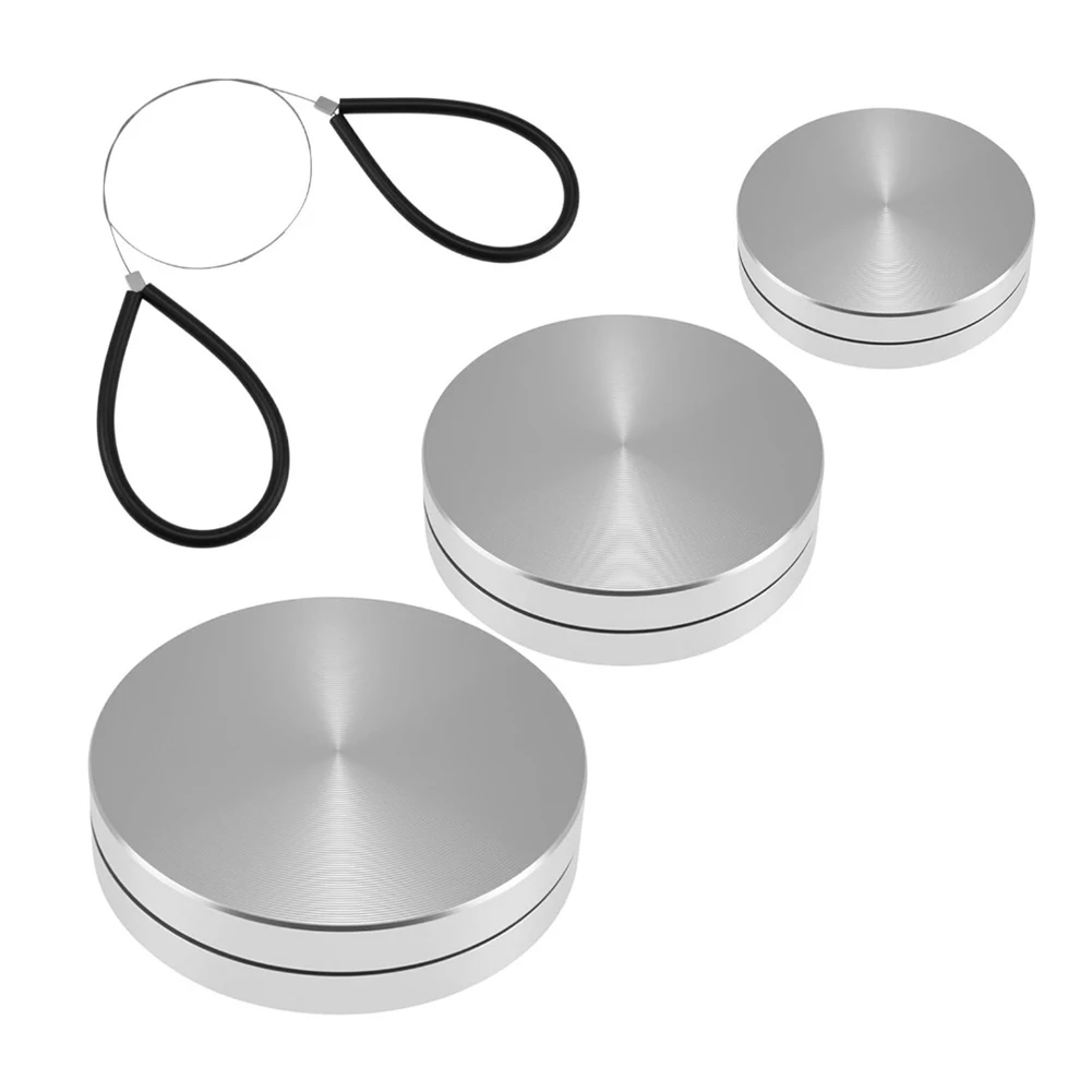 Aluminum Alloy Pottery Trimming Spinner Set 4 pcs with Three Sizes of Rotary Trimmers and Clay Cutting Wire for Studio Use