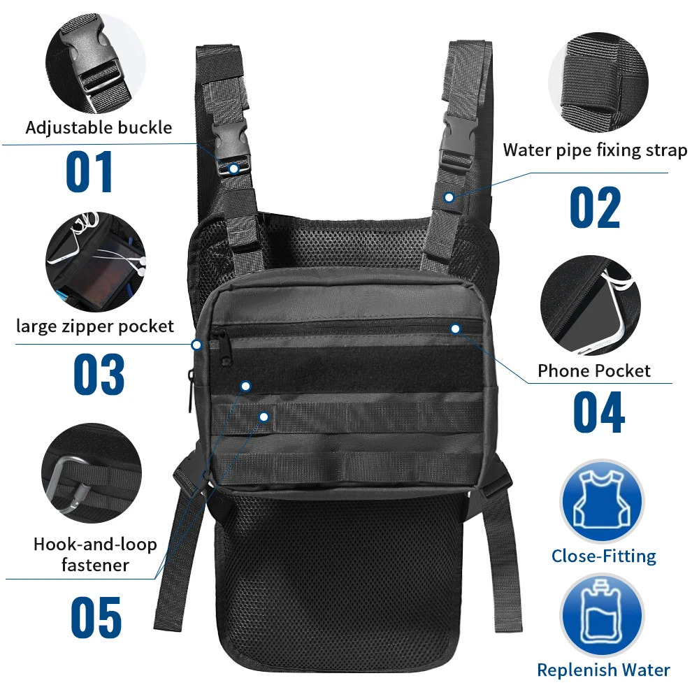 Mini Chest Bag for Men Women Lightweight Portable Phone Pouch Compact Sling Crossbody Bag for Daily Travel Outdoor Commute view 5