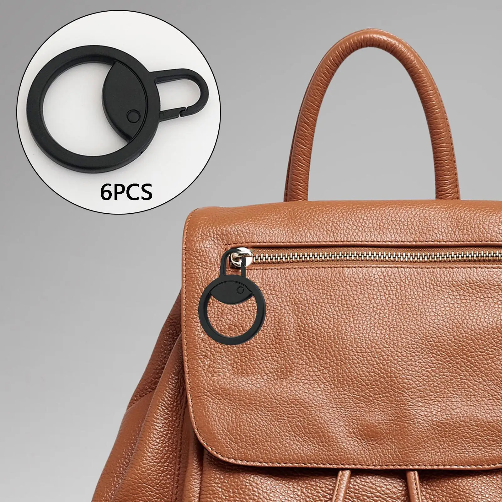 6 Pieces zipper tag pulls Durable Cord Extension Zipper Tab for Luggage Coat