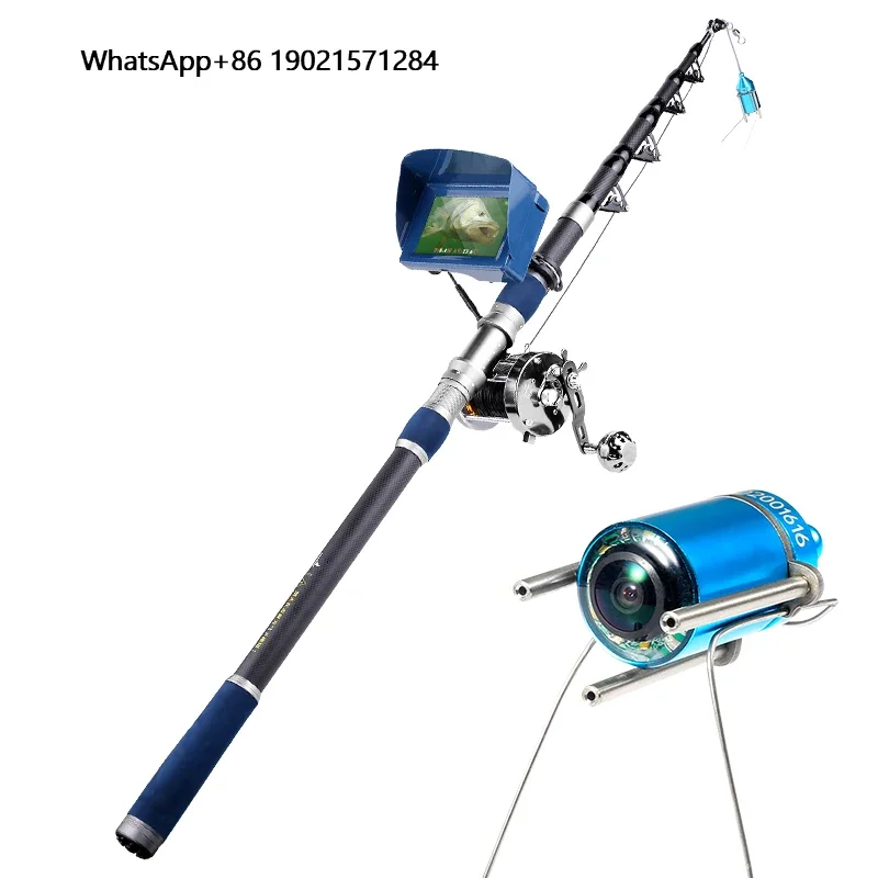 

Fishing Rod Set Fishing Video 1Kit 5'' IP68 HD Fishing 1Boat Telescopic Rod 1Boat Telescopic Rod