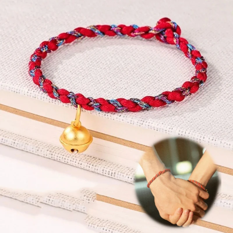 TV The White Olive Tree Li Zan Song Ran Cosplay Bracelet Unisex Woven Red Rope Bell Pendant Couple Bracelets Jewelry Accessories