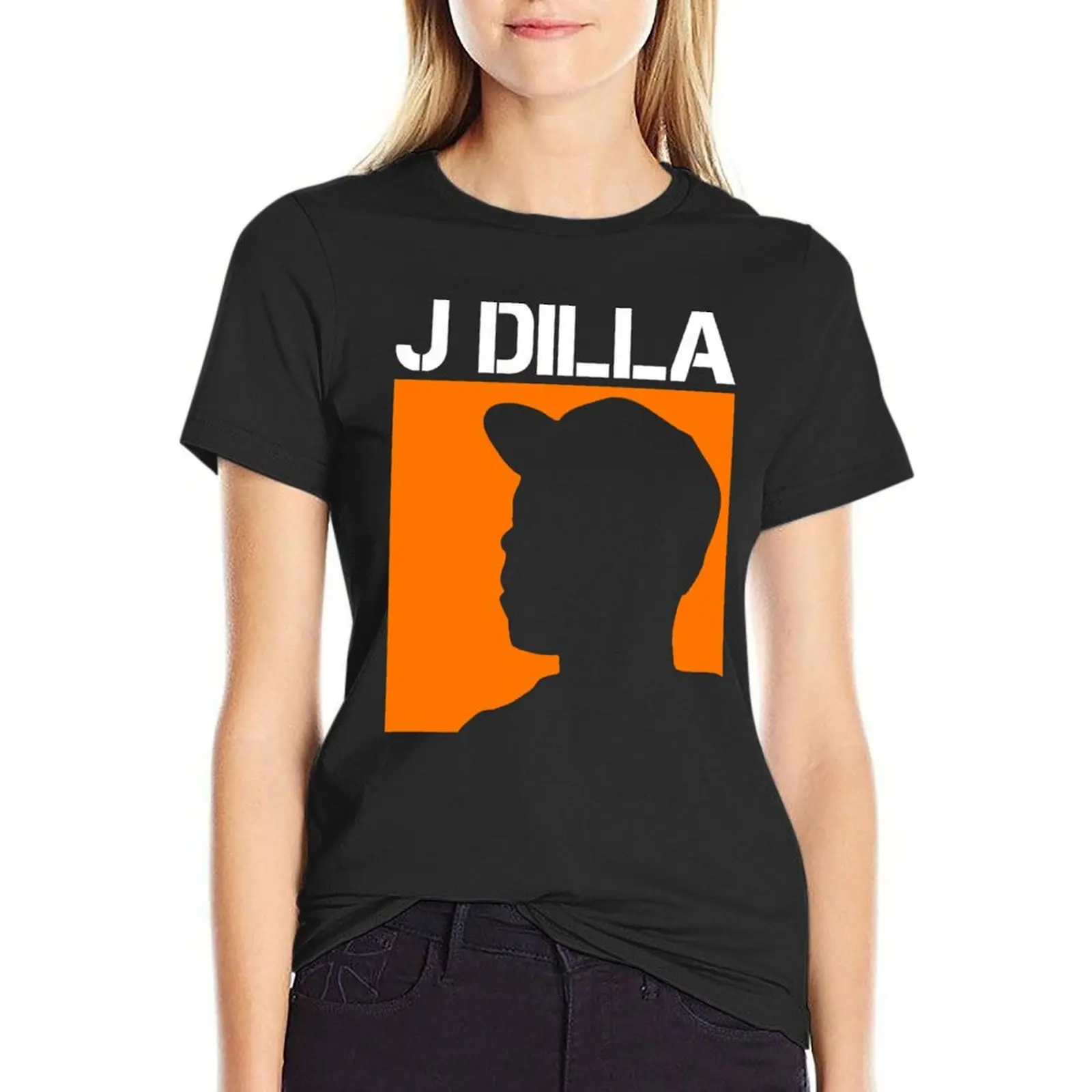 

Dilla Silhouette T-Shirt graphics summer tops customizeds oversized Top Women