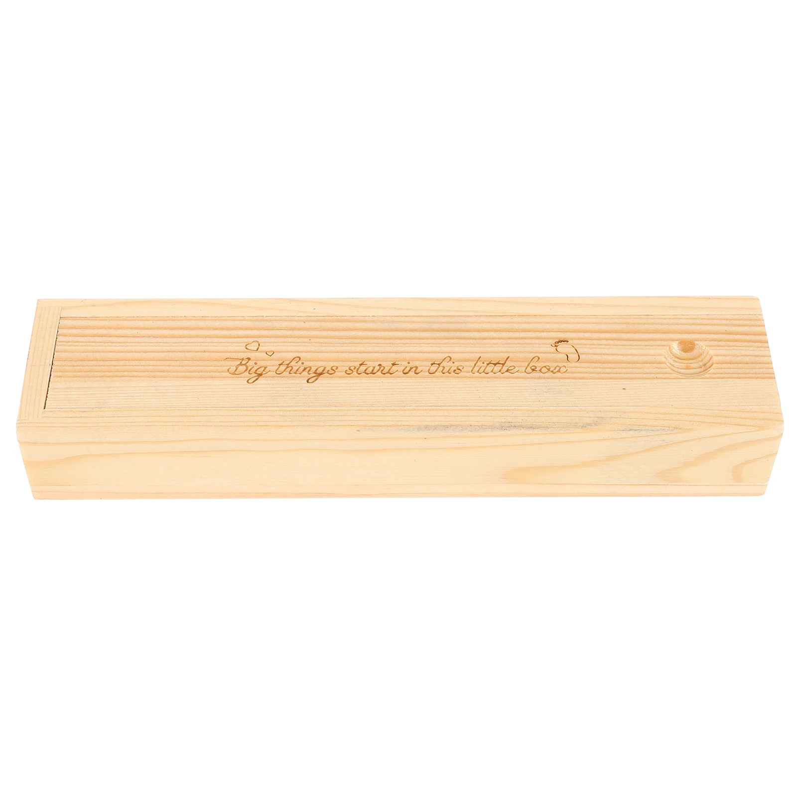 

Pregnancy Test Stick Wooden Box Decorative Keepsake Storage Case Natural Wood Color Baby Mementos First Hair Locks