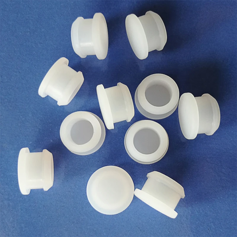 1-10PC 5.5mm-20mm White Silicone Rubber Cap Hole Plug Cover Rubber Stopper Sealing Plug Snap-on Gasket Blanking End Seal Stopper