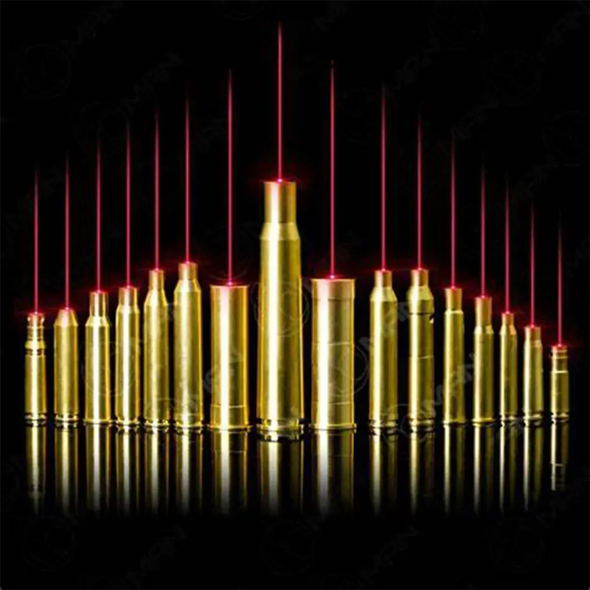 Tactical Red Laser Bore Sighter Boresighter 7MM 8MM .38 .45 .222 5.45x39 .303 7.62x39 7x57R 300WIN 6.5mm Bullet Snap Caps