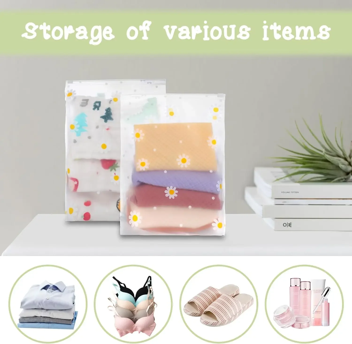 5/10PCS Reusable Ziplock Bags Plastic Travel Clothes Storage Bags Clear Seal Bags Waterproof Luggage Organizer for Shoe Storage