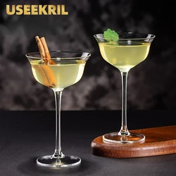 Japanese Style High-Footed Martini Glasses Creative Cocktail Glass Champagne Goblet Glass Cold Drink Cups Bar Accessories