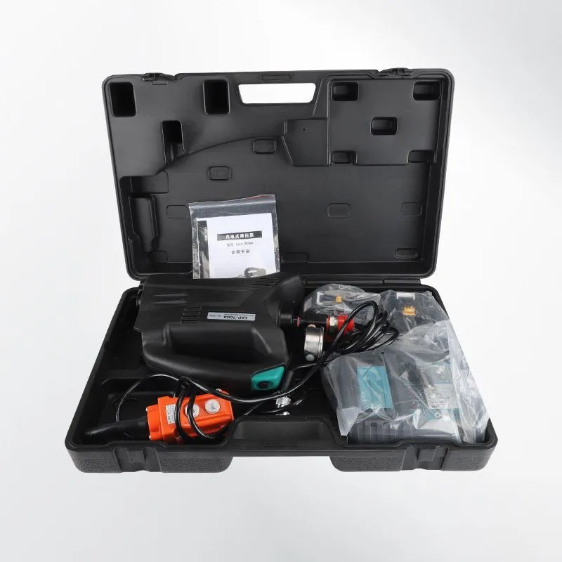 10803 draagbaar elektrisch hydraulisch pompstation 70 MPa oplaadbare ultrahoge druk lithium-ion aangedreven pomp voor