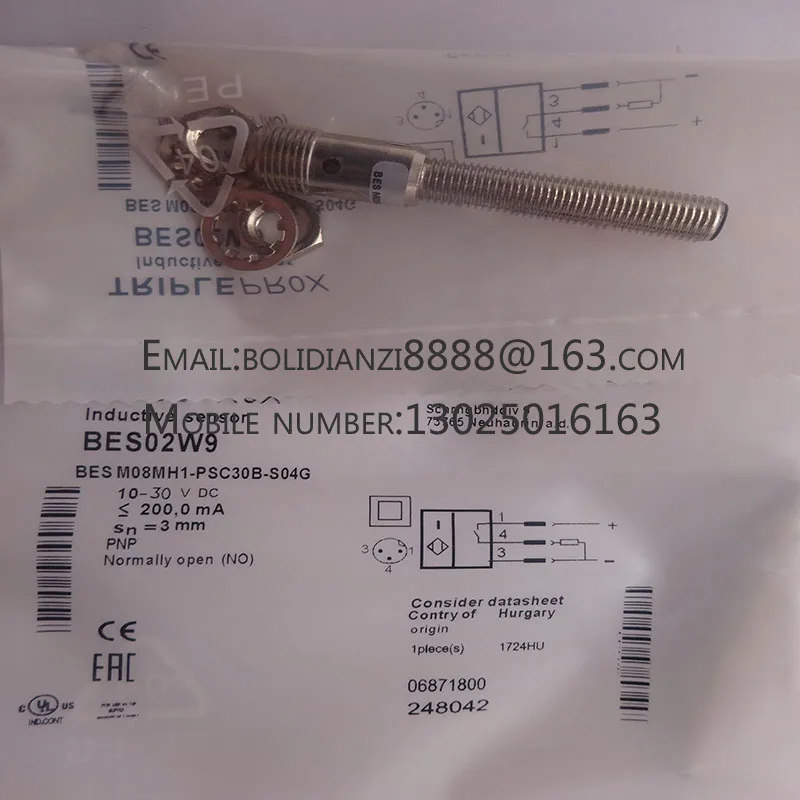 New proximity switch sensor BES M08MH1-PSC30B-S04G BES02W9