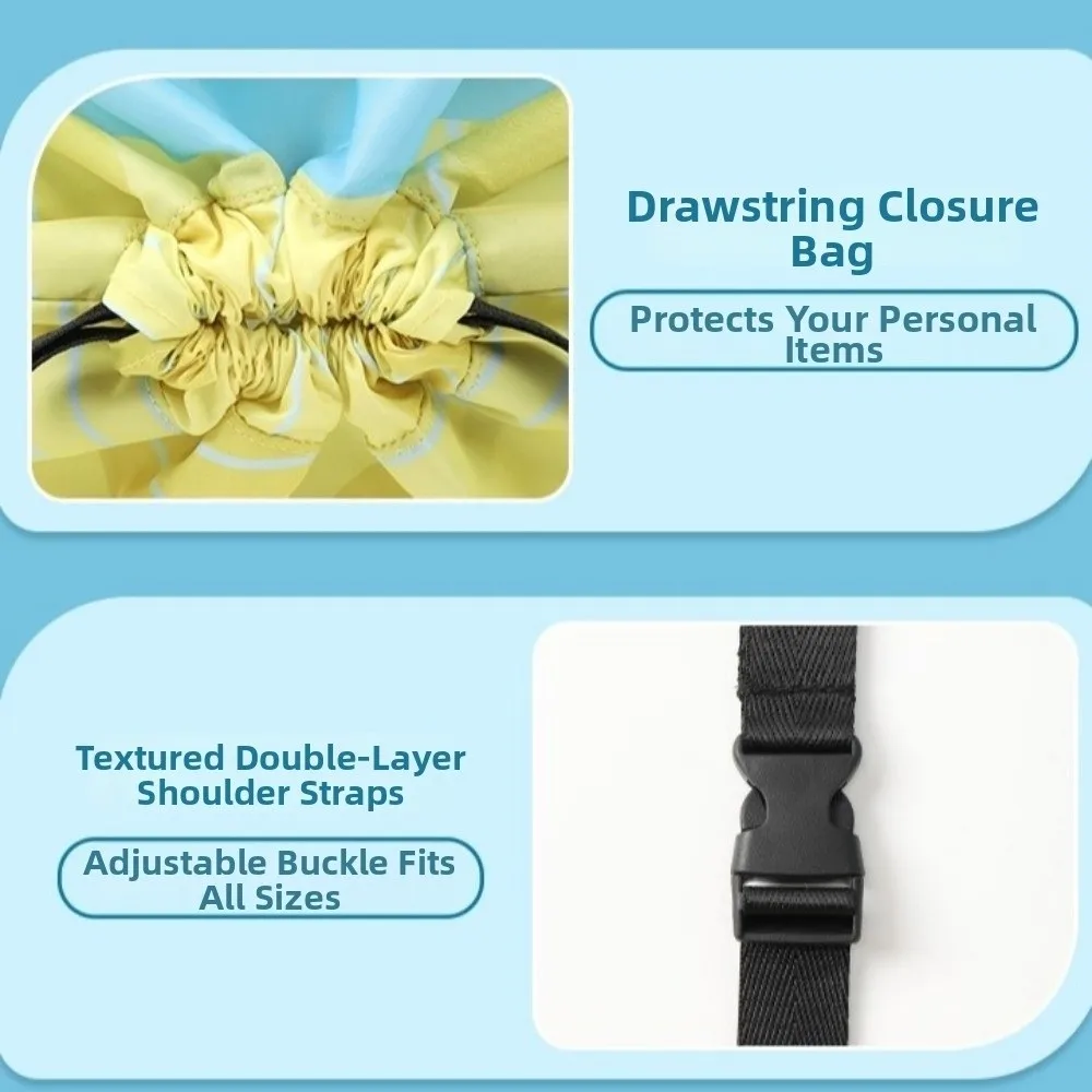 

Портативная сумка-мешок для плавания с рисунком акулы, из ткани Оксфорд, для сухих и влажных вещей, с мультяшным дизайном, на завязках